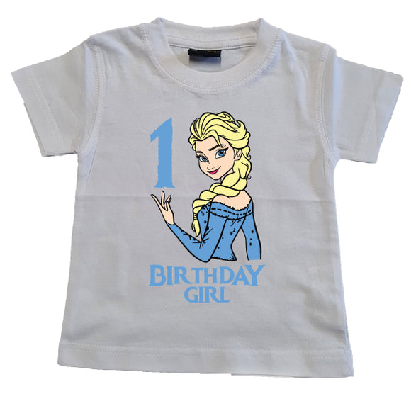Frozen-Elsa-Birthday T shirt-1 year