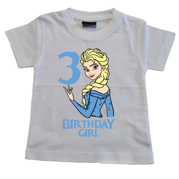 Frozen-Elsa-Birthday T shirt-3 years