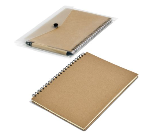 Okiyo-A4-A5-Spiral Notebooks-Pen-A5 Pouch