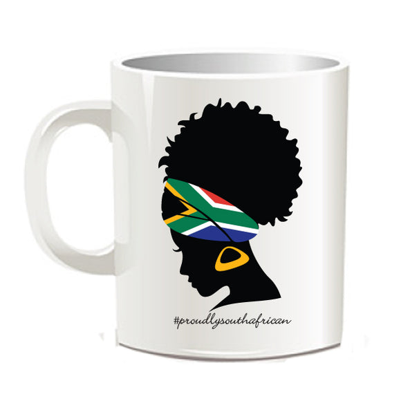 South African-Proudly South African-Afro-African-Mug