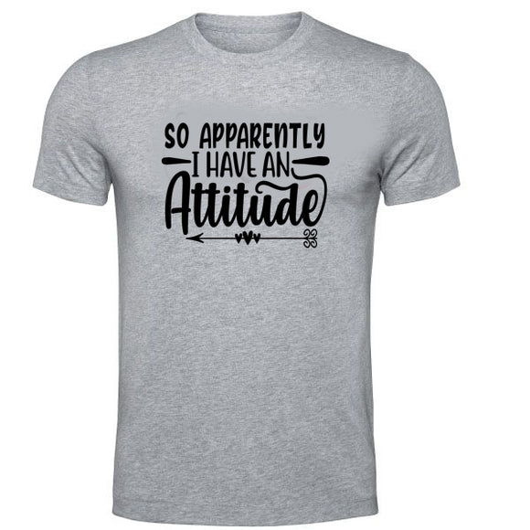 So Apparently - Have an Attitude Grey-T-Shirt