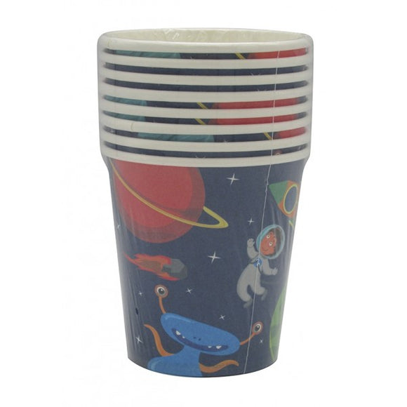 Astronaut-Space-Plastic Cups-12 pack