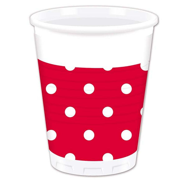 Plastic Cups-Red-10 pack