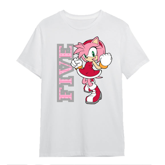 Sonic-Fifth Birthday- Girls T-Shirt