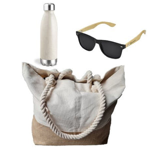 Tote Bag-Kooshty Sunglasses-Wheat Straw Water Bottle-Gift Set