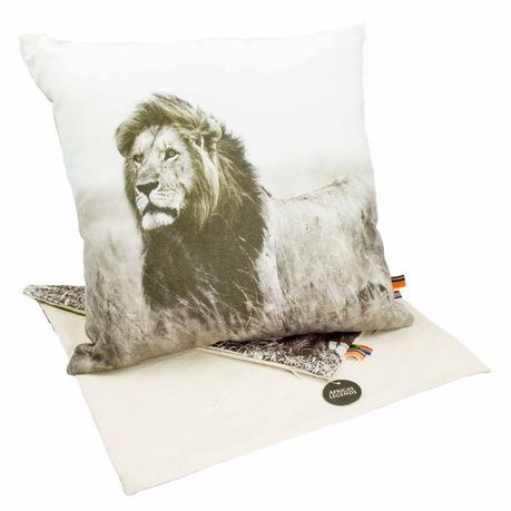Scatter Cushion Cover-Lion - 40 x 40 cm