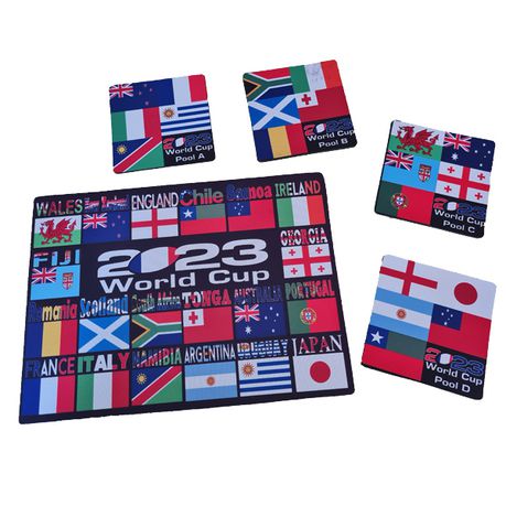Rugby World Cup-2023-Mouse Pad-Coasters-5 pack