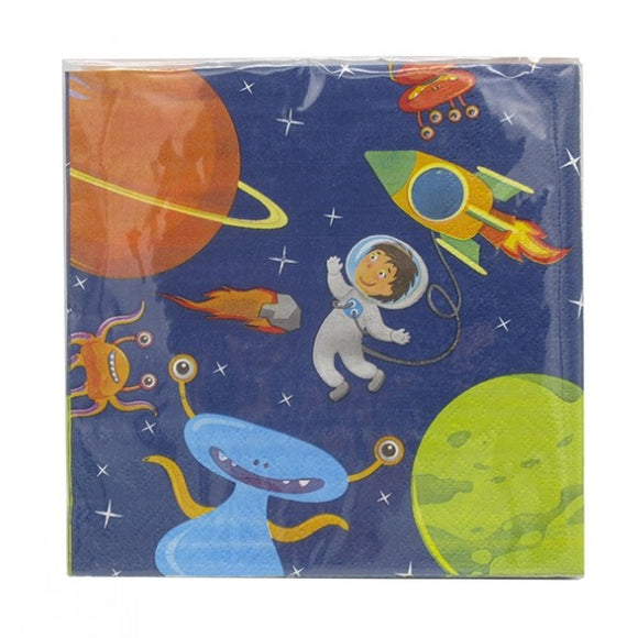 Space-Astronaut- Napkins-16 pack