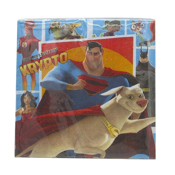 Superman-DC Pets- Napkins-16 pack