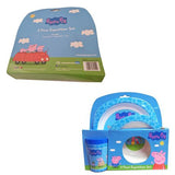 Peppa Pig - 3 Piece Kids Microwavable Set - Bubbles-Lucky Packet