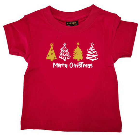 Christmas - Christmas Trees - Merry Christmas - Kids- T-Shirt