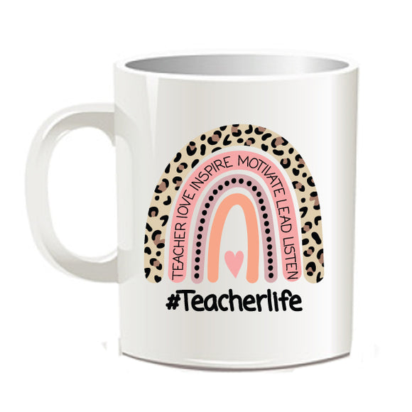 Teacher-Teacher Life-Rainbow-Mug