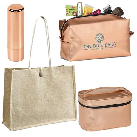 Gift Set - Ladies Tote Bag - Toiletry Bag - Makeup Bag - 4 Pack Combo