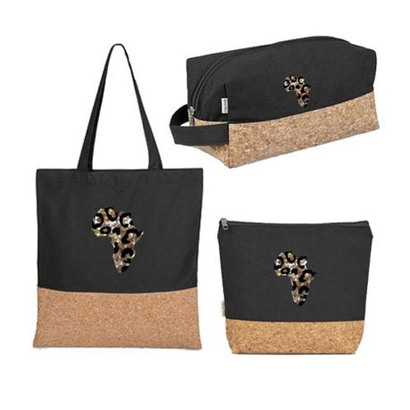 Tote Bag-Toiletry Bag-Cosmetic Bag-Cork Set-Ladies
