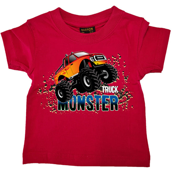Monster Truck-T-Shirt-Red