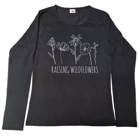 Long Sleeve-T-Shirt-Ladies-Raising Wild Flowers