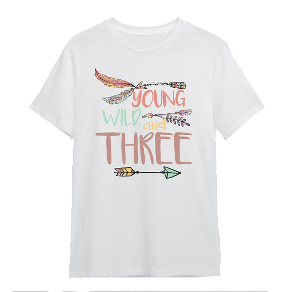 Three-Young Wild-Birthday-T-Shirt