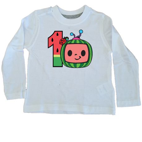 Cocomelon-First Birthday- Long Sleeve- T-Shirt