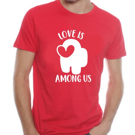Valentines-T Shirt-Among Us-Unisex