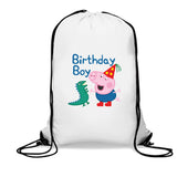 Peppa Pig-George-Birthday Boy-TShirt-Drawstring Bag-Combo