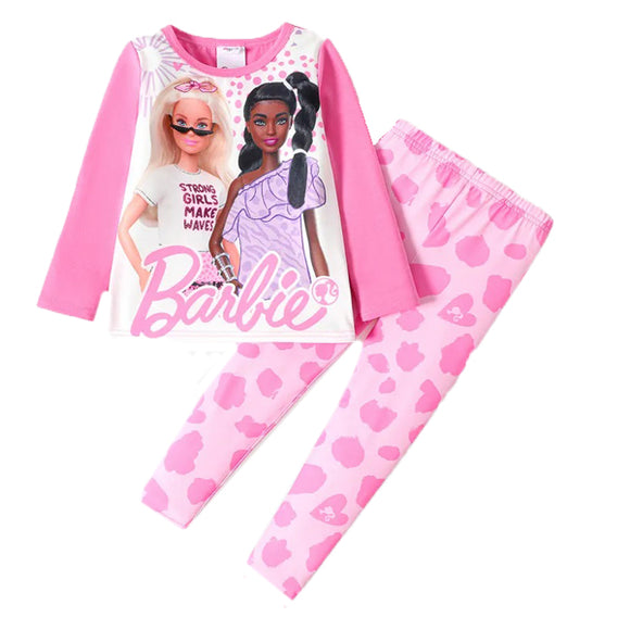 Barbie-Mattel-Long Sleeve-T-Shirt-Leggings-Combo