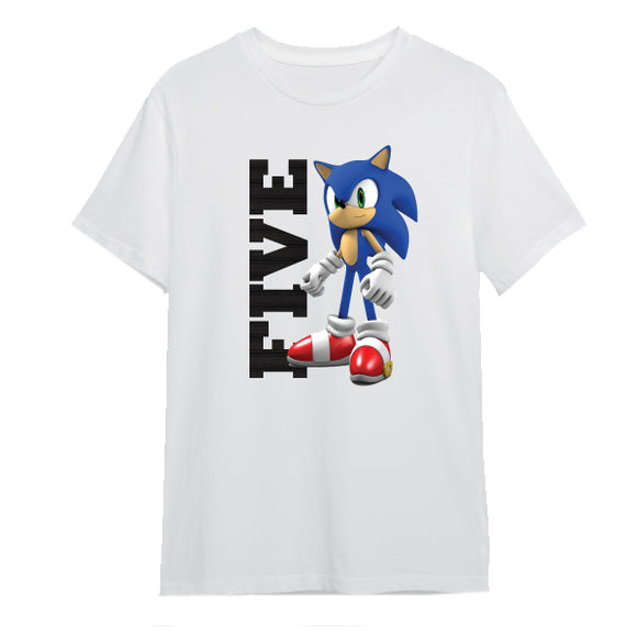 Sonic-Hedgehog-Fifth Birthday-T-Shirt