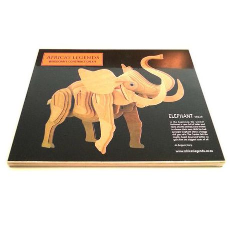 Puzzle-3D-Wooden-Elephant