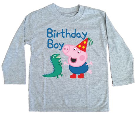 Peppa Pig-George - Birthday Boy - Long sleeve