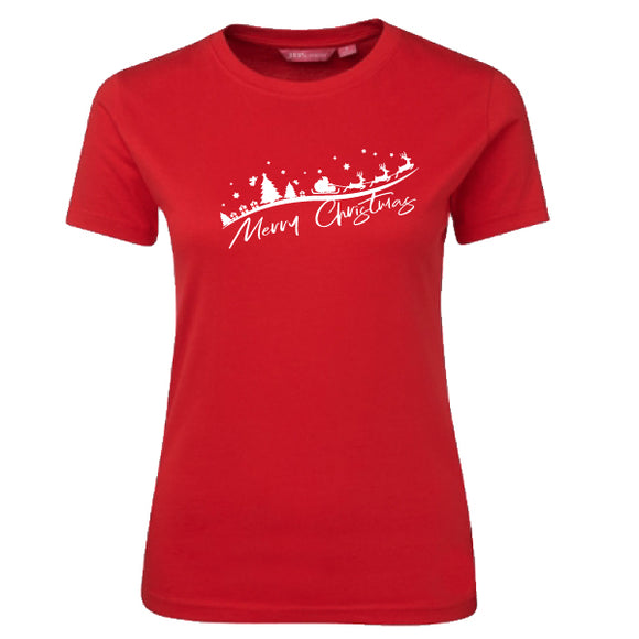 Merry Christmas Ladies T-Shirt