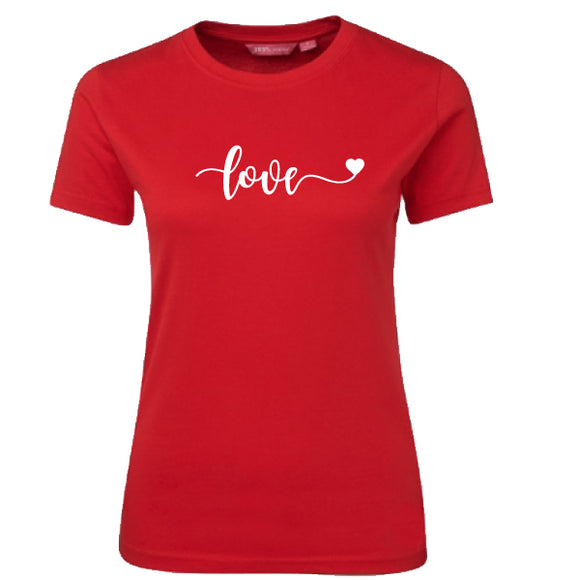 Love-Valentines -T Shirt-Ladies