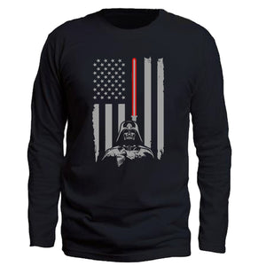 Star Wars US Flag Darth Vader Long Sleeve - T-Shirt