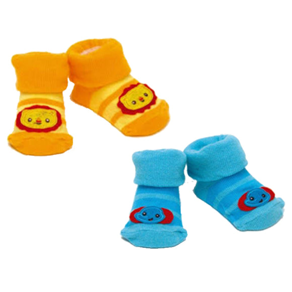 Baby- Socks-Elephant-Lion-Twin Pack-Fisher Price