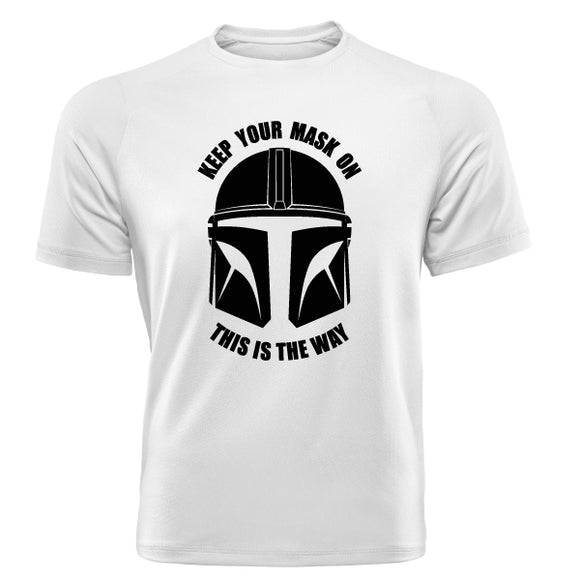 Star Wars-Mask-Mandalorian Helmet-T Shirt-This is the Way