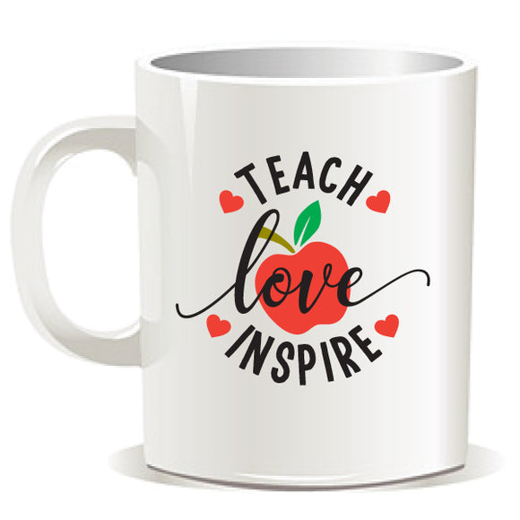 TEACHERS-MUG-TEACH LOVE INSPIRE