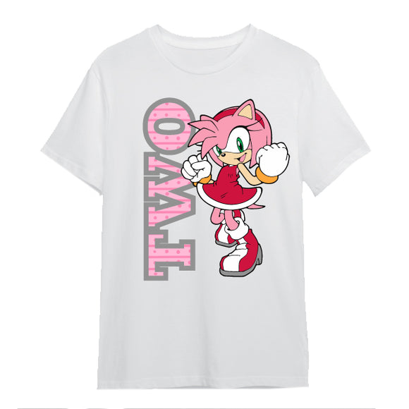 Sonic- Hedgehog- Second Birthday- Girls T-Shirt