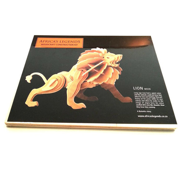 Puzzle-3D-Wooden-Lion